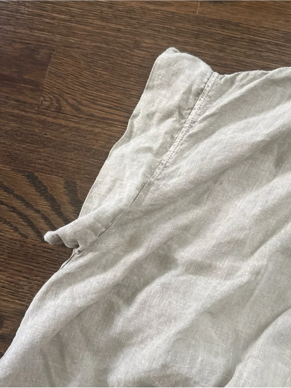 Oska Oversized 100% Linen Buttondown Dress Beige Oska 2 US 8-10 - Picture 6 of 7